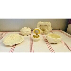 Vintage Coquette Aesthetic Frame and Dish Set